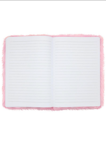 MA066 Fluffy Fur Crown Notebook