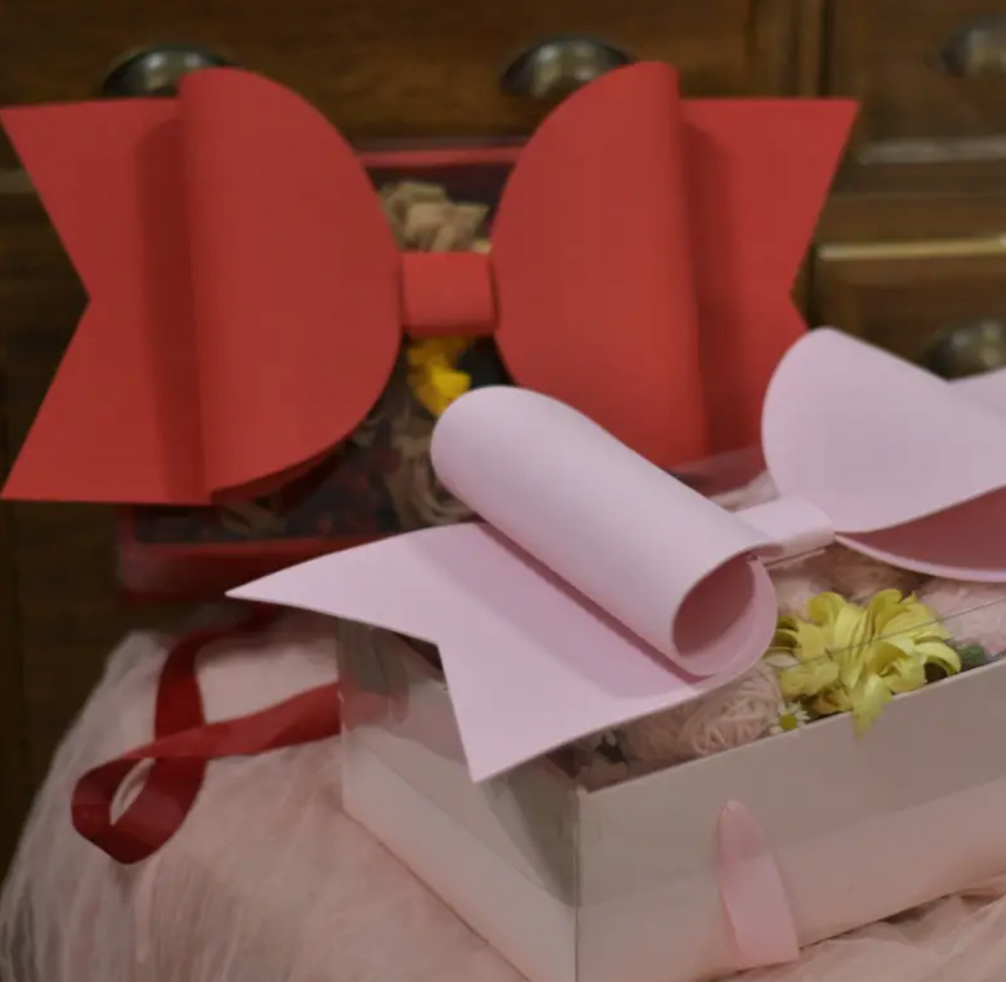 MA102 Pink Bow Gift Box