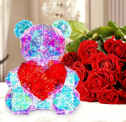 MA120 Medium Ligh-Up Crystal Bear