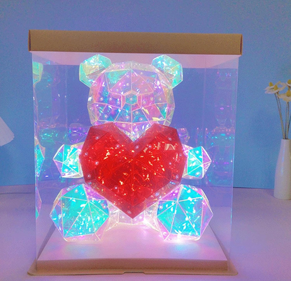 MA120 Medium Ligh-Up Crystal Bear