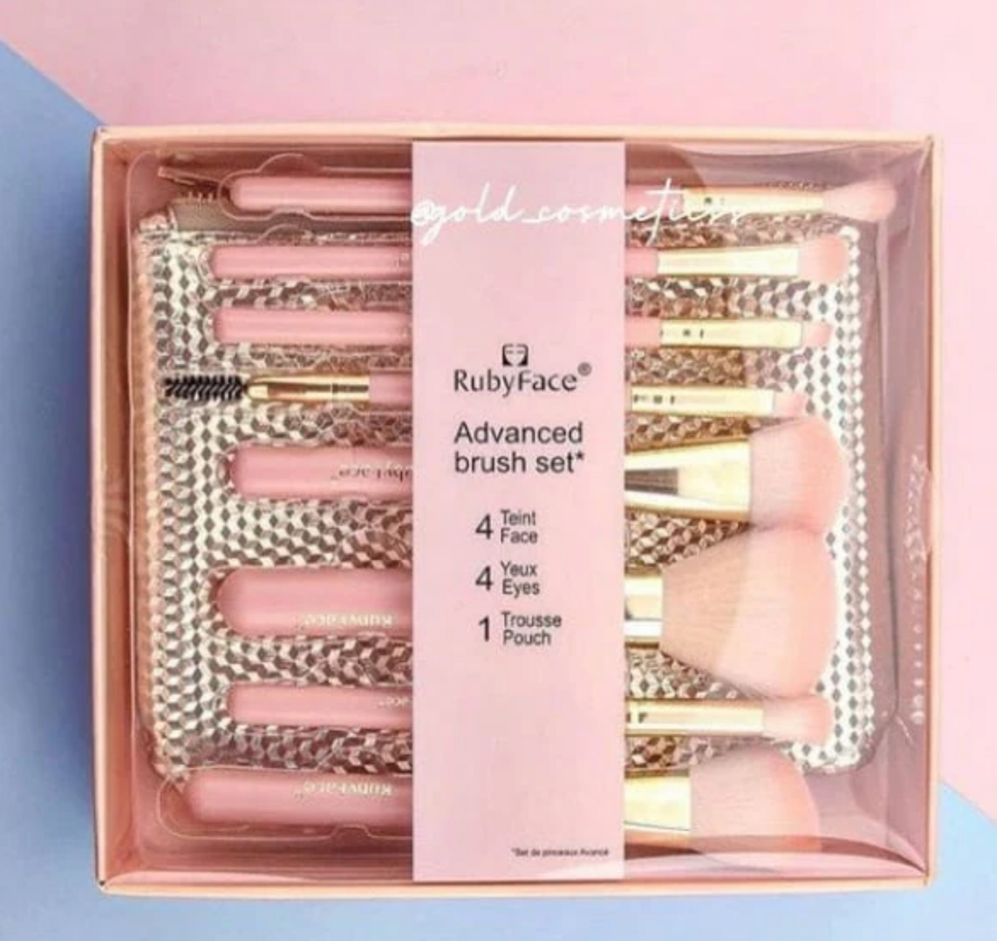 SF05 Golden Makeup Brushes x 6Pcs