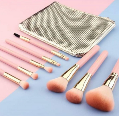 SF05 Golden Makeup Brushes x 6Pcs