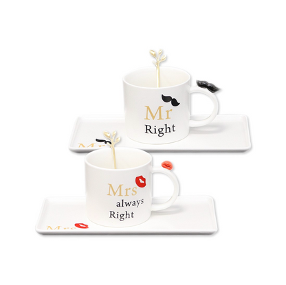 MA134 Mr. and Mrs. Coffee Cup Set