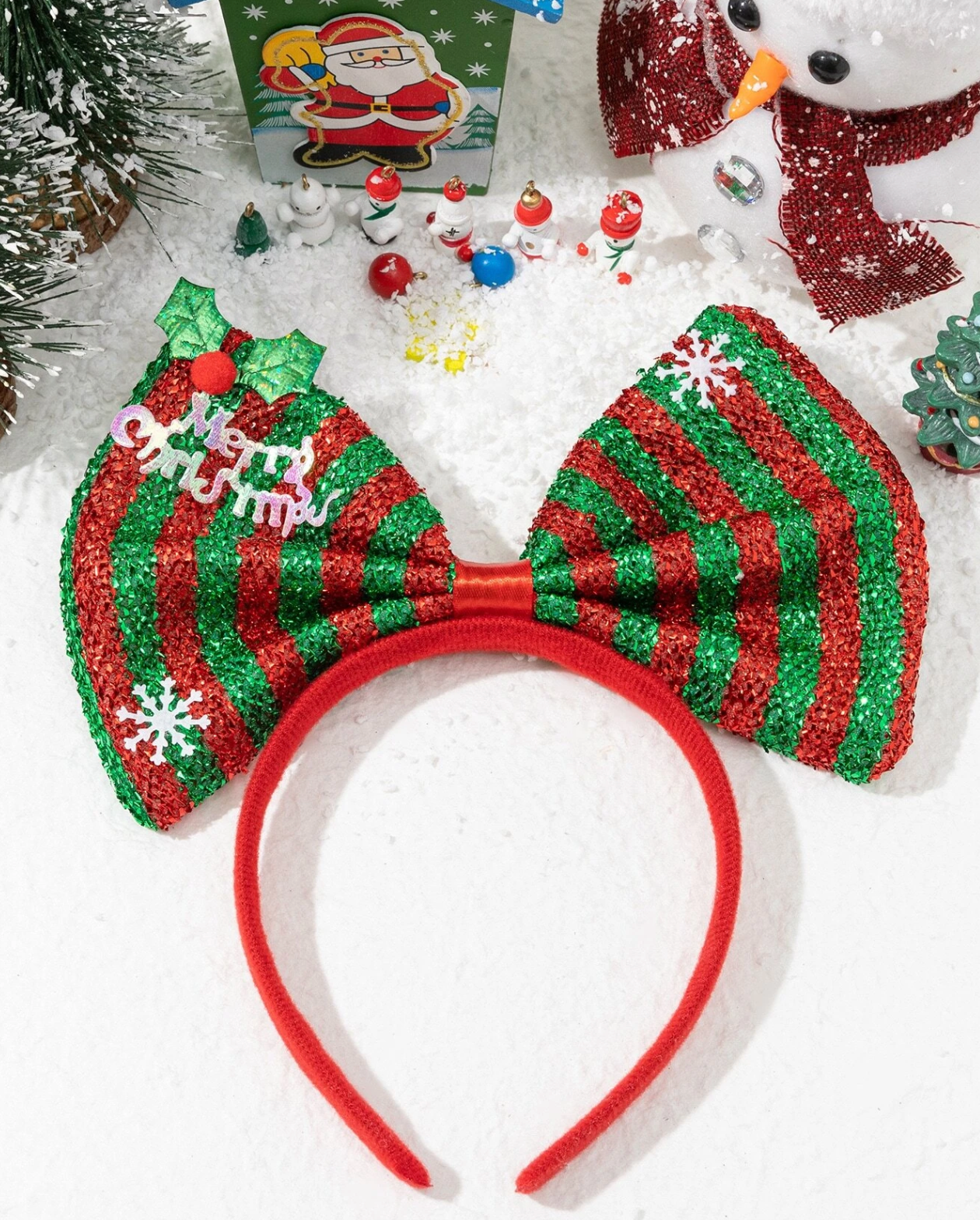 MA283 Xmas Bow Headband