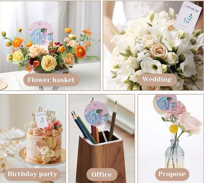 MA318 Cristal Floral Card Holder x77 Pcs