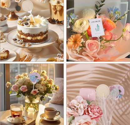 MA318 Cristal Floral Card Holder x77 Pcs