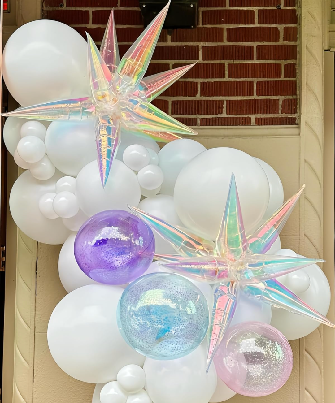 MA339 Iridescent Star Balloon 22''