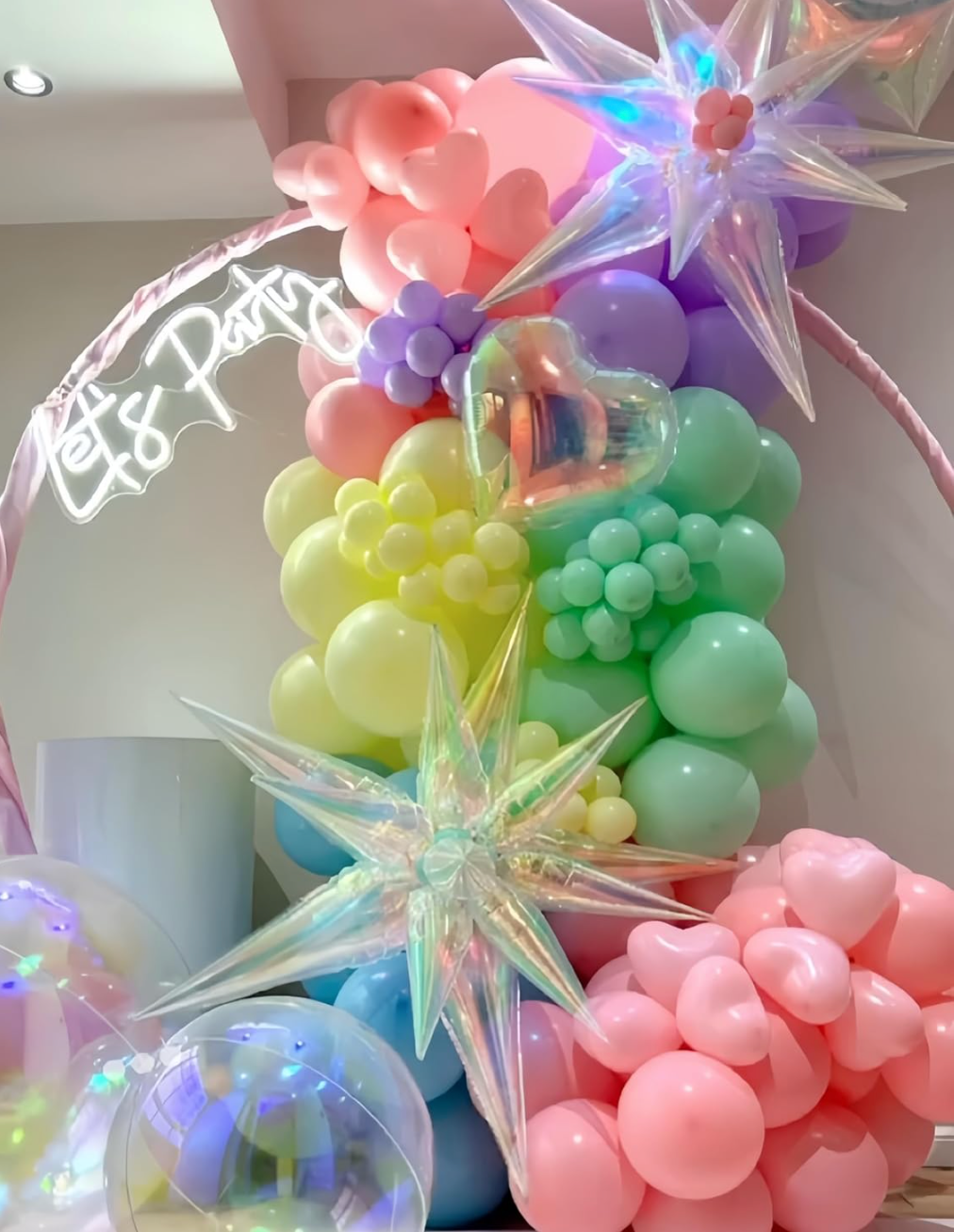 MA339 Iridescent Star Balloon 22''