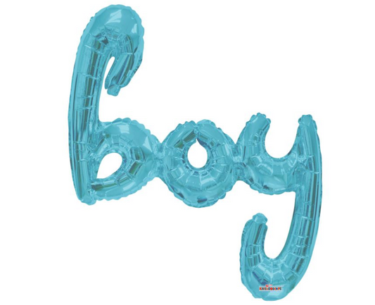 36" boy Script In Blue