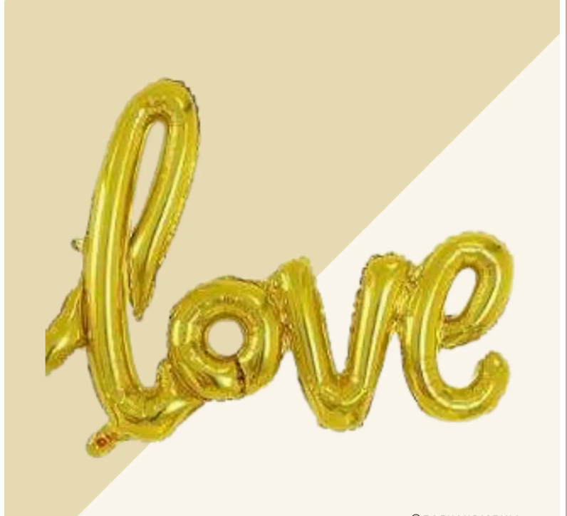 Mini 'love' Balloon - 15" Decorative Accent