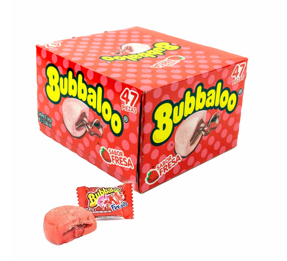 🍓 Bubbaloo Strawberry Gum – 240g or 1pc