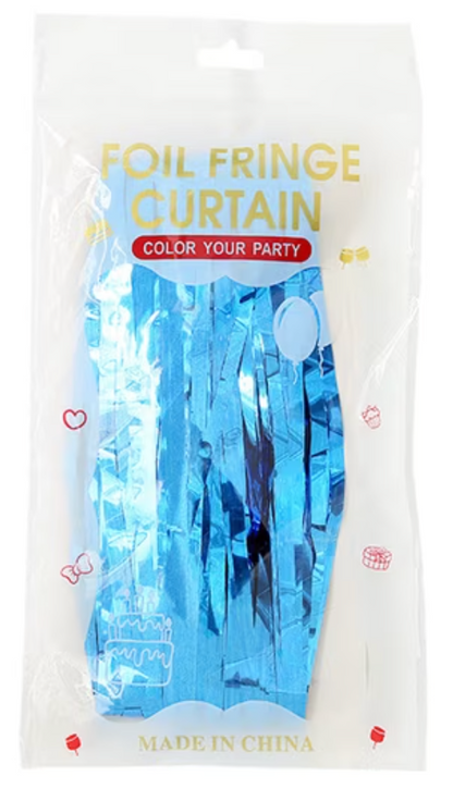 Shimmer Foil Party Curtain – 9 Colors | Sold Individually - EVE1035