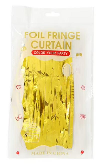 Shimmer Foil Party Curtain – 9 Colors | Sold Individually - EVE1035