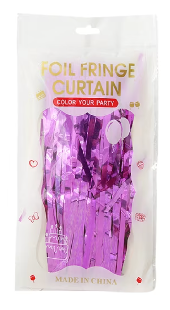 Shimmer Foil Party Curtain – 9 Colors | Sold Individually - EVE1035
