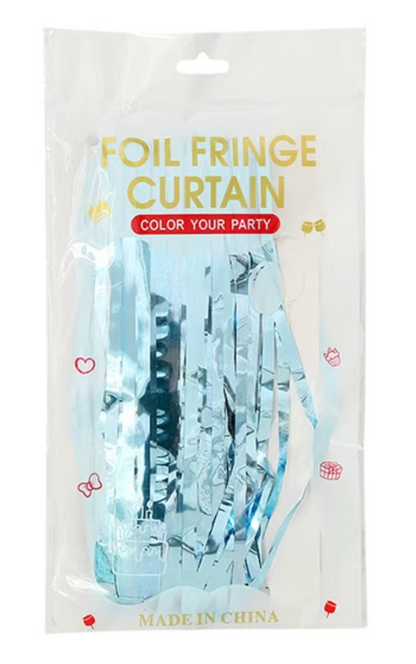 Shimmer Foil Party Curtain – 9 Colors | Sold Individually - EVE1035