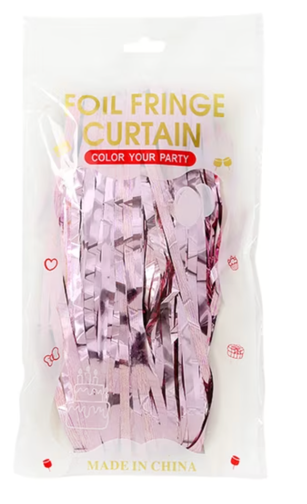 Shimmer Foil Party Curtain – 9 Colors | Sold Individually - EVE1035