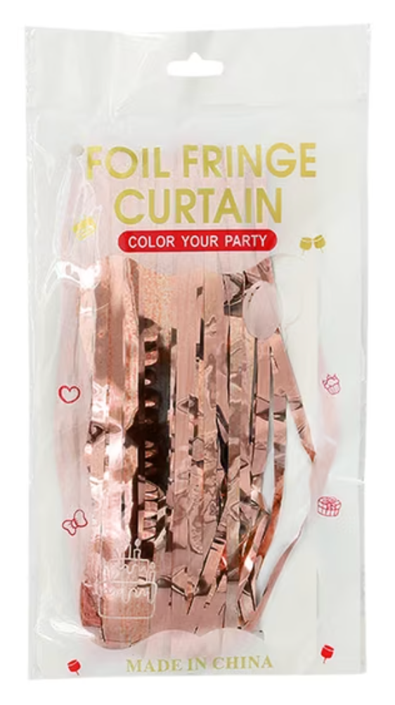 Shimmer Foil Party Curtain – 9 Colors | Sold Individually - EVE1035