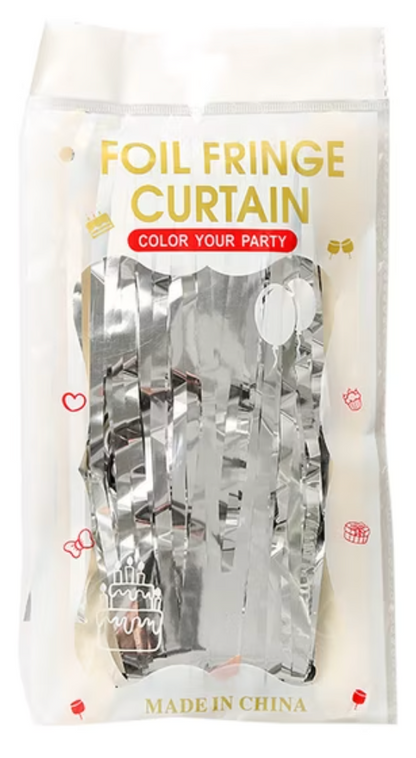 Shimmer Foil Party Curtain – 9 Colors | Sold Individually - EVE1035