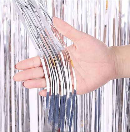 Shimmer Foil Party Curtain – 9 Colors | Sold Individually - EVE1035