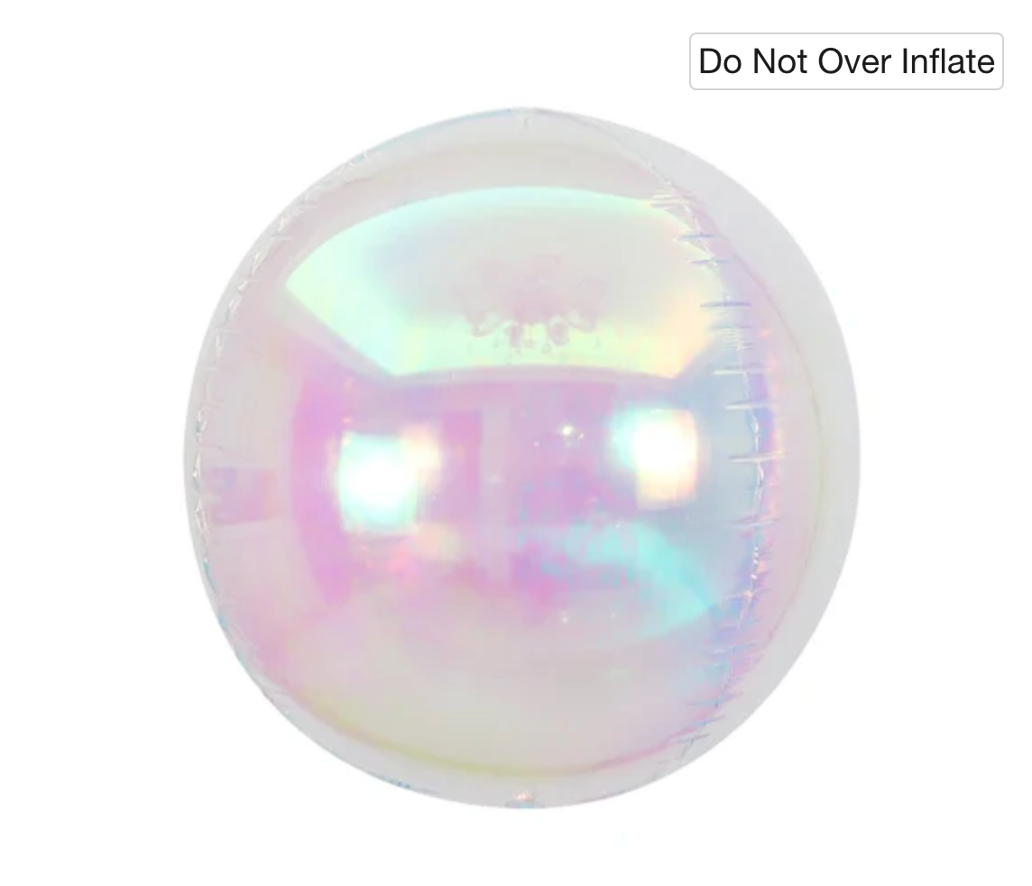 22" Airfill Balloon Pearl Lustrous Iridescent - EVE1282
