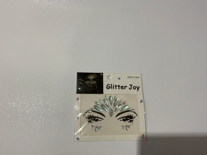 MA454 Glow-in-the-Dark Gems Face Art Sticker