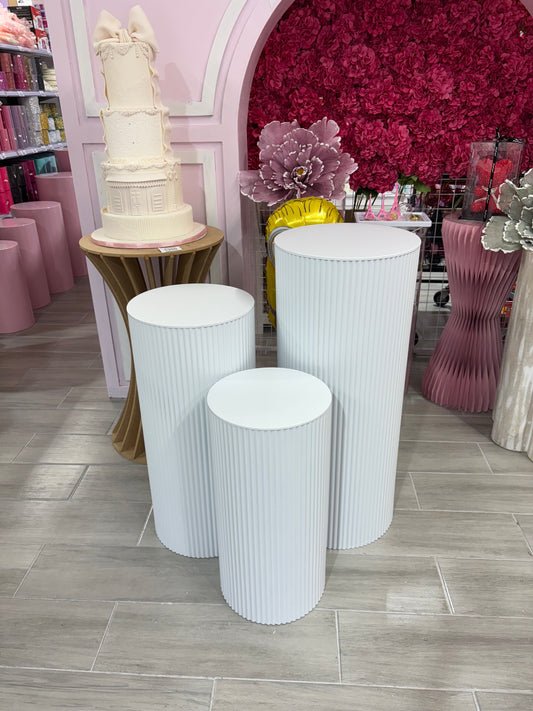 MA414 Metallic and Corrugated Cake Stand x 3Pcs