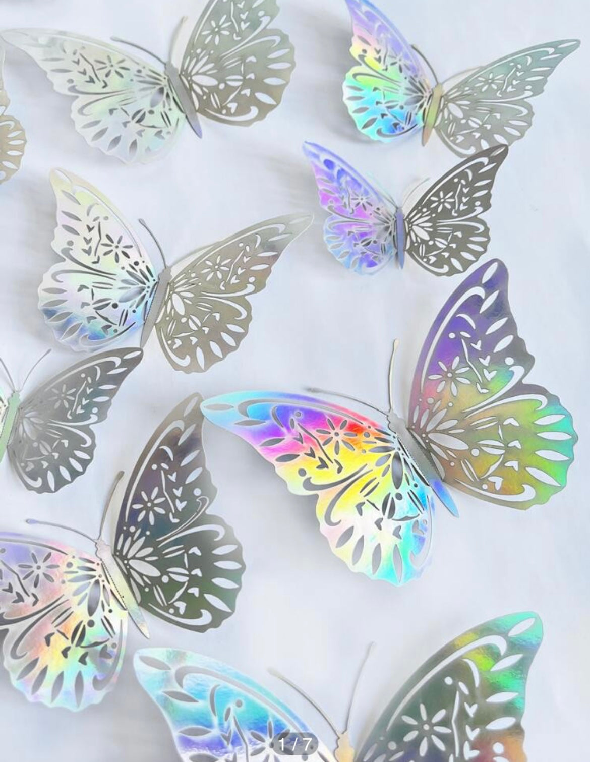 MA378 3D Butterfly Party Banner