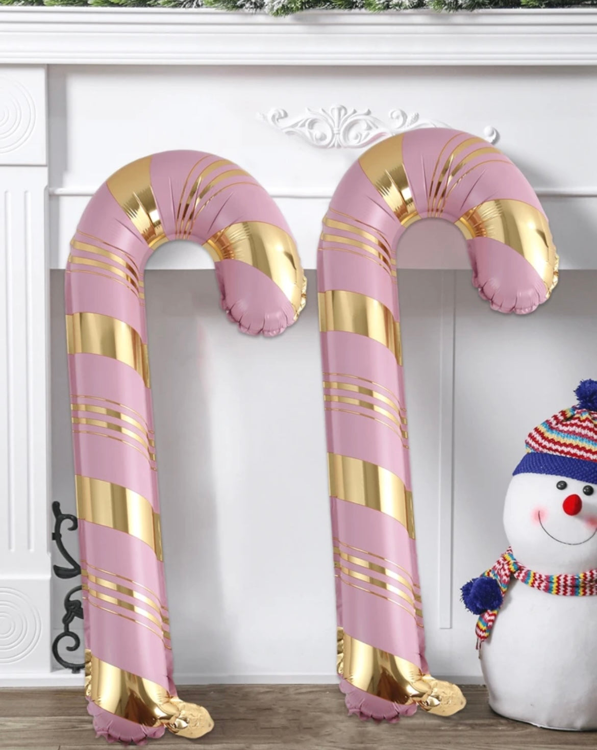 MA387 Christmas cane balloon 24"x59"