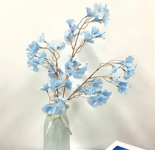 MA548 - Blue Silk Artificial Orchid Bouquet  – 43.5"