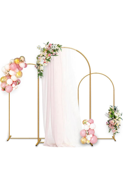 MA592 3-Piece Metal Arch Backdrop