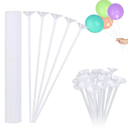 MA347 - Set of 50 Balloon Sticks with Cups, 16.53"