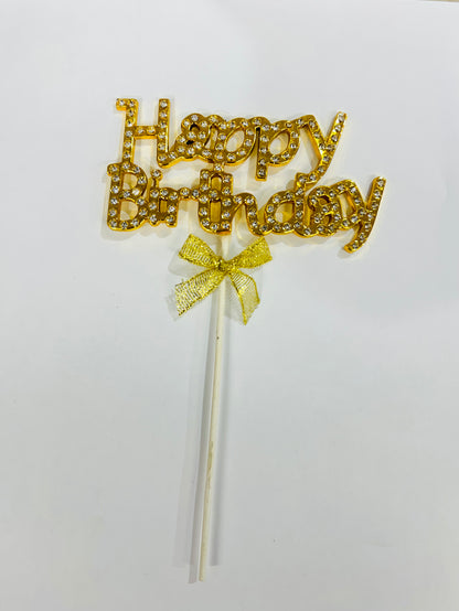 MA397 Cake Happy Birthday Topper