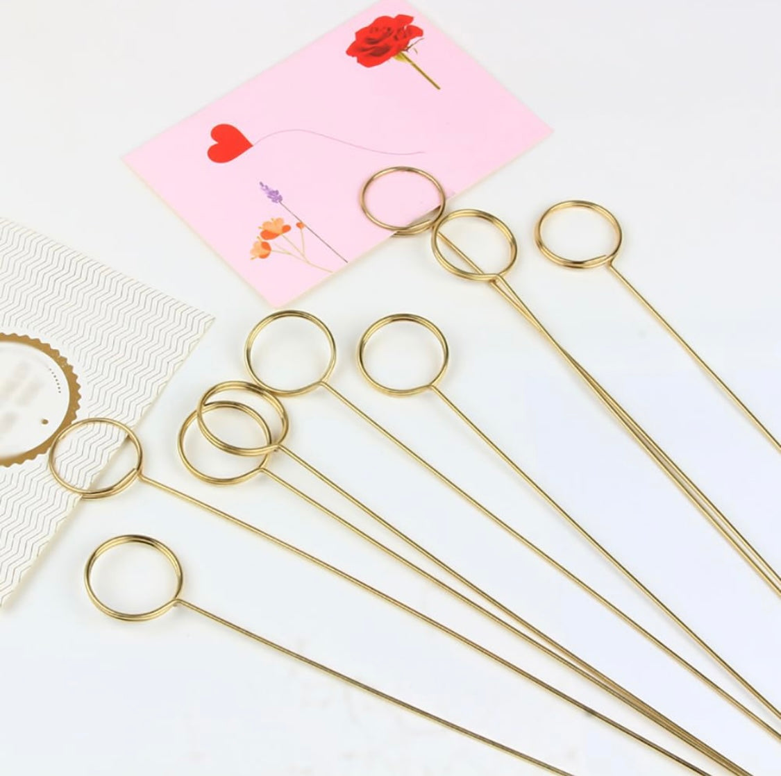 MA317 Metal Floral Card Holder X 10pcs