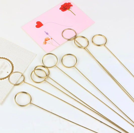 MA317 Metal Floral Card Holder X 10pcs