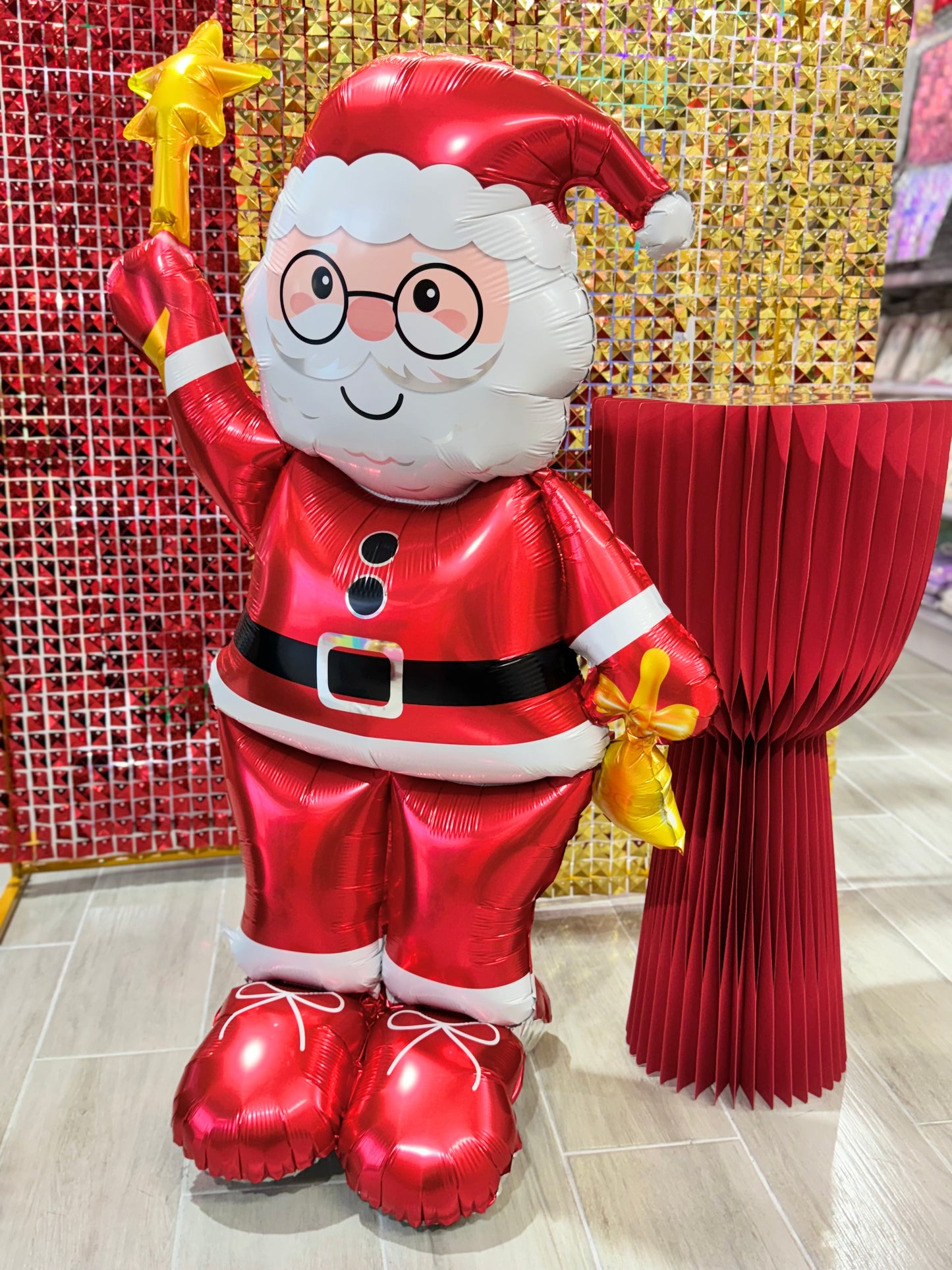 MA389 Xmas Santa Foil Balloon 3,7ft ht