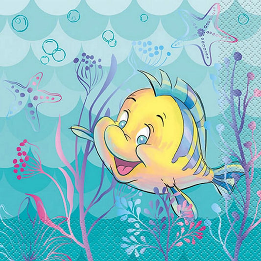 Little Mermaid Lunch Napkins 16ct