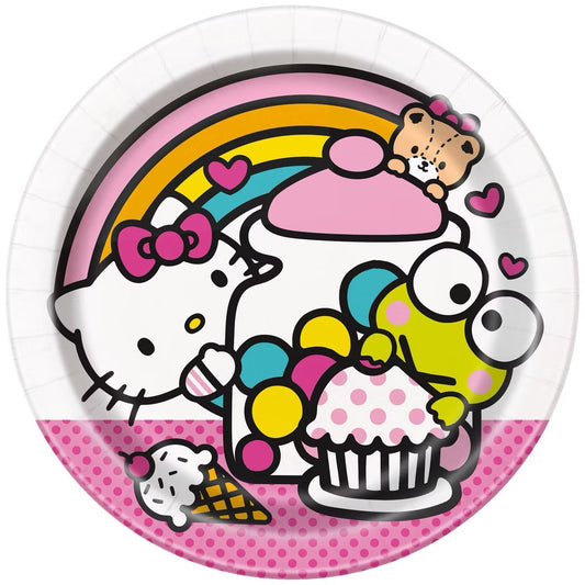 Hello Kitty and Friends Round 7" Plates 8ct
