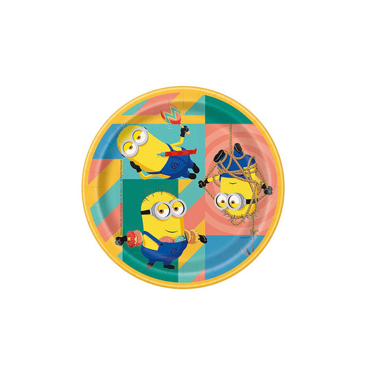 Despicable Me Round 7" Plates 8ct