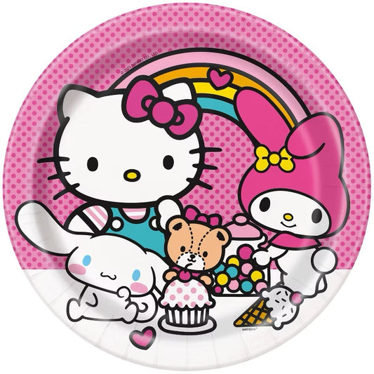 Hello Kitty and Friends Round 9" Plates 8ct