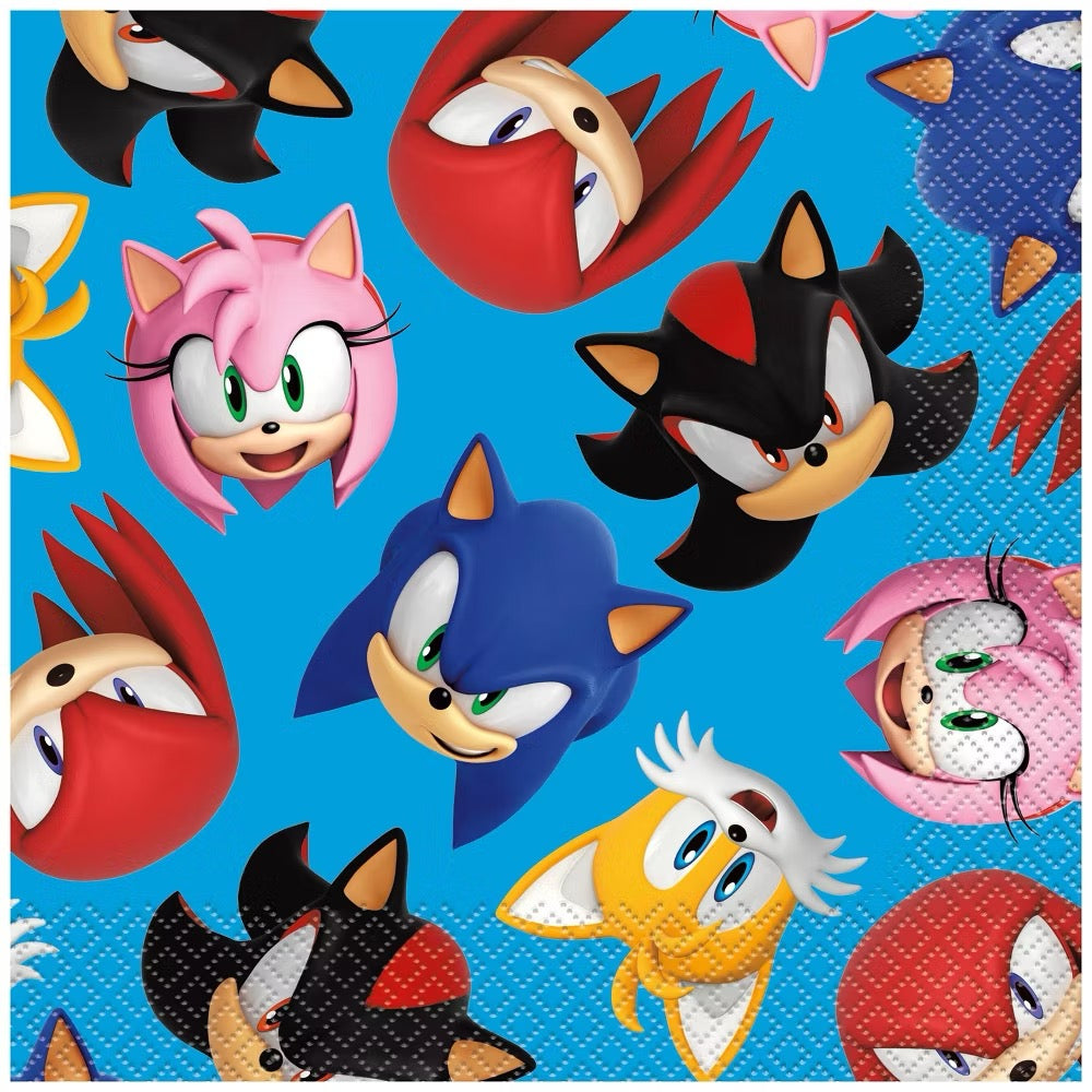 Sonic the Hedgehog Lunch Napkins 16ct