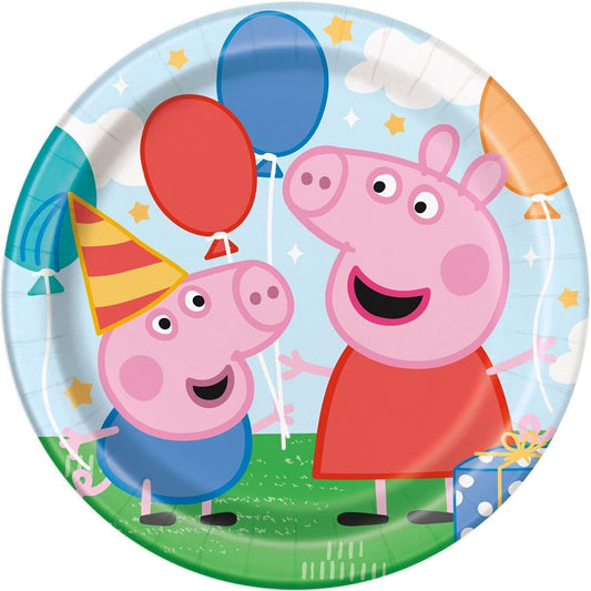 Peppa Pig Round 9" Plates 8ct