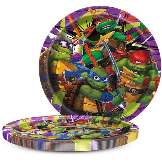 Ninja Turtles Round 7" Plates 8ct