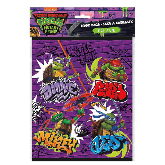 Ninja Turtles Loot Bags 8ct