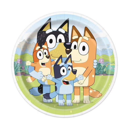 Bluey Round 9" Plates 8ct