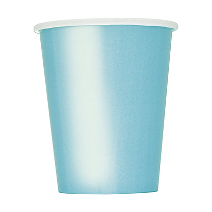 Terrific Teal 9oz Paper Cups 8ct