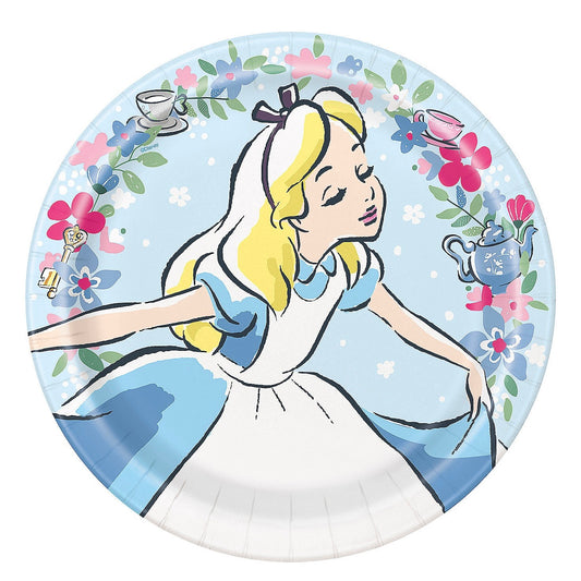 Alice in Wonderland Round 9" Plates 8ct