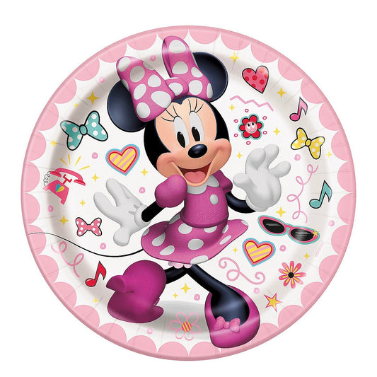 Minnie Mouse Round 7" Plates 8ct