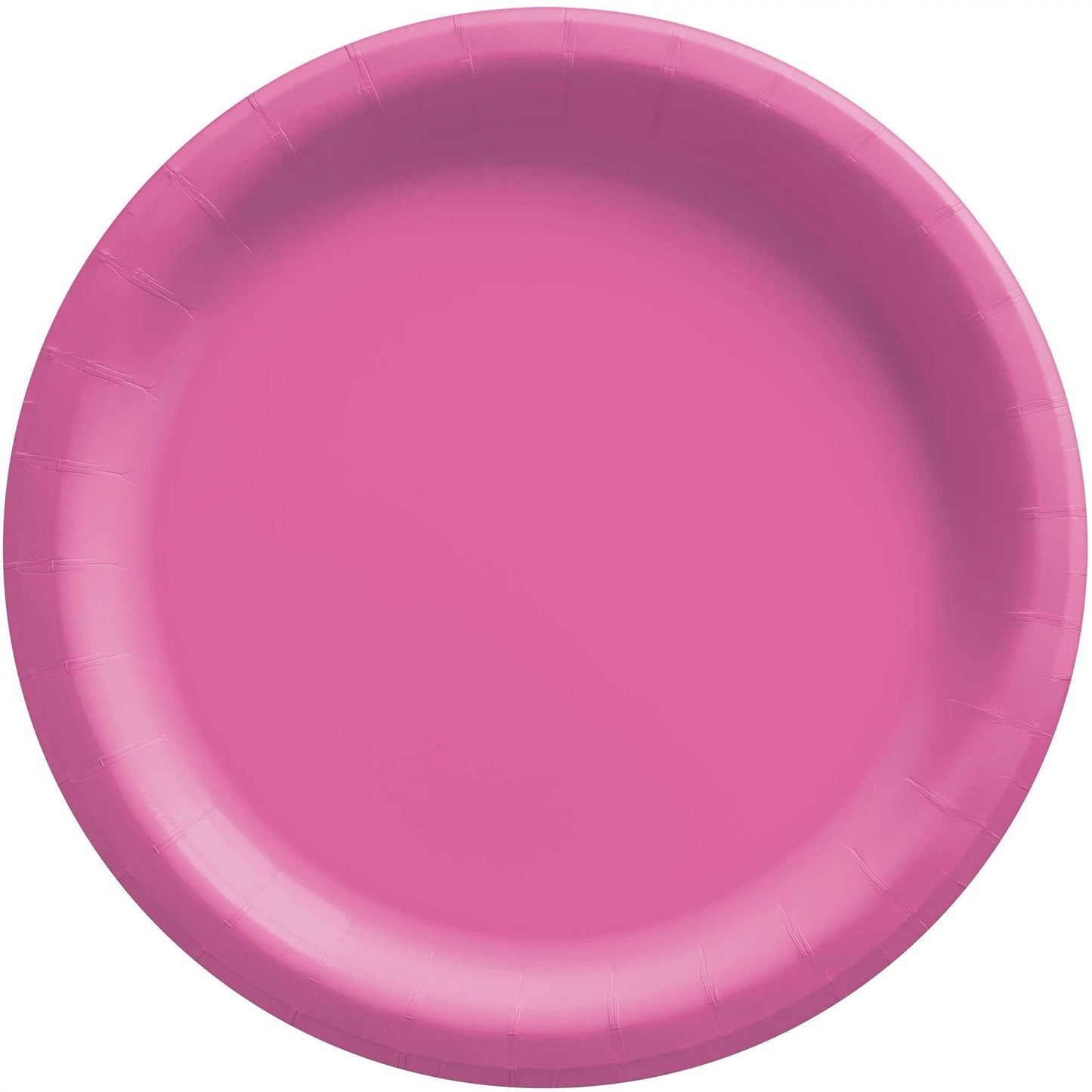 Pink Solid Round 7" Plates 8ct