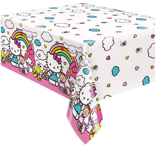 Hello Kitty and Friends Rectangular Plastic Table Cover 54"x84"