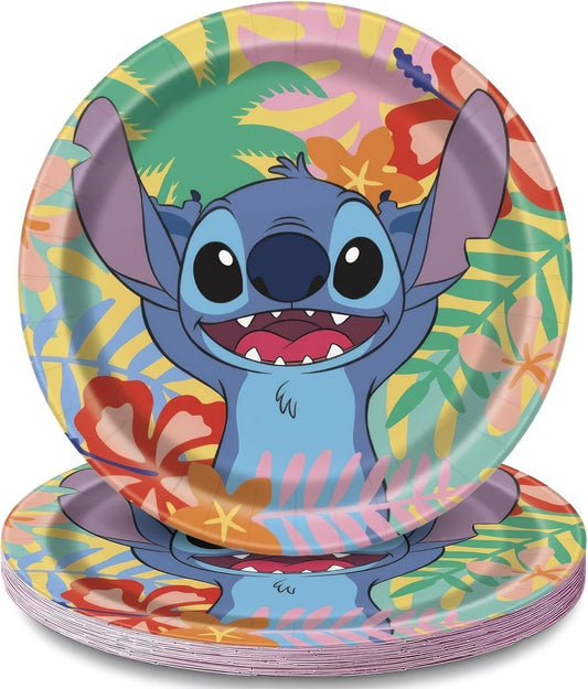 Stitch Round 7" Plates 8ct